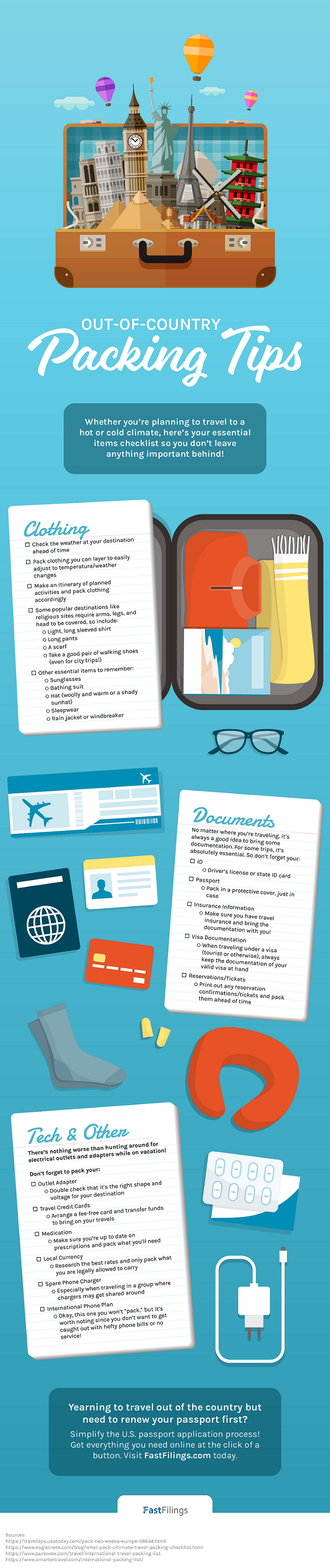 Out-of-Country Packing Tips