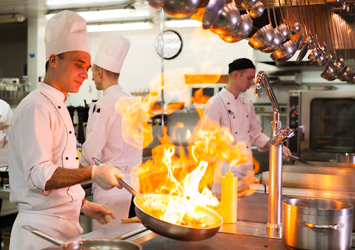 locate or build a suitable kitchen for catering